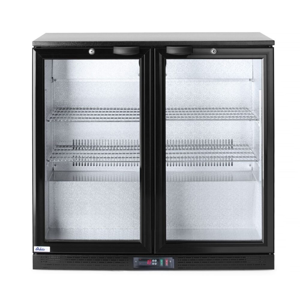 Dviejų durų baro šaldytuvas, Arktic, 158L, Juodas, 220-240V/160W, 900x530x(H)870mm