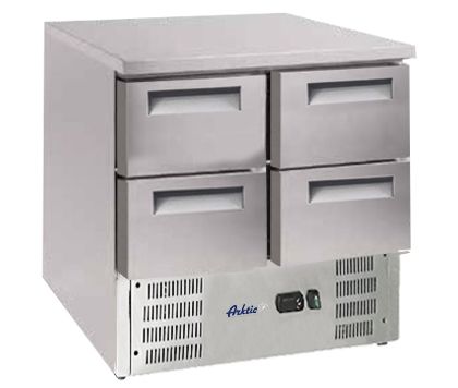 4 stalčių šaldytuvas su stalviršiu, Arktic, GN 1/1, 112L, 220-240V/143W, 900x700x(H)855mm