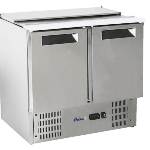 2 durų šaldomas stalas salotoms su atlenkamuju dangčiu, Arktic, 247L, 900x700x(H)860mm
