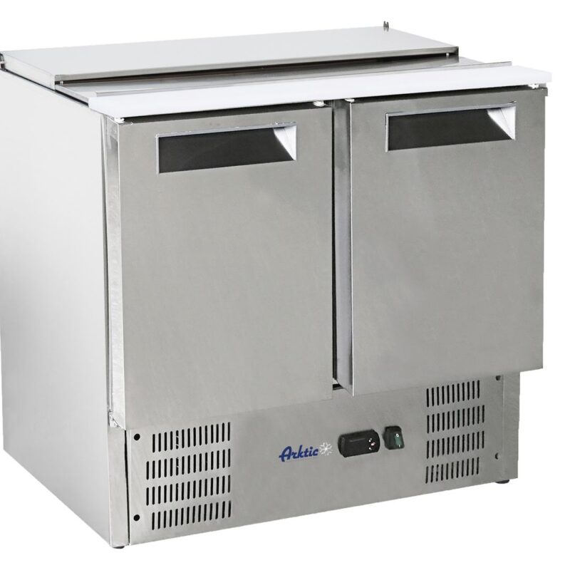 2 durų šaldomas stalas salotoms su atlenkamuju dangčiu, Arktic, 247L, 900x700x(H)860mm