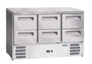 2 durų šaldomas stalas picai su granito stalviršiu, Arktic, 250L, Granitas, 230V/250W, 1510x800x(H)875mm