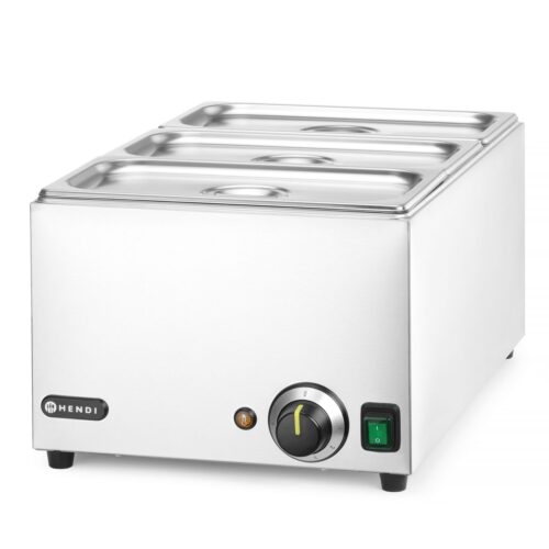 Rinkinys: marmitas HENDI RANGER + 3x GN 1/3 su dangčiu, HENDI, GN 1/1, 230V/1000W, 590x332x(H)242mm