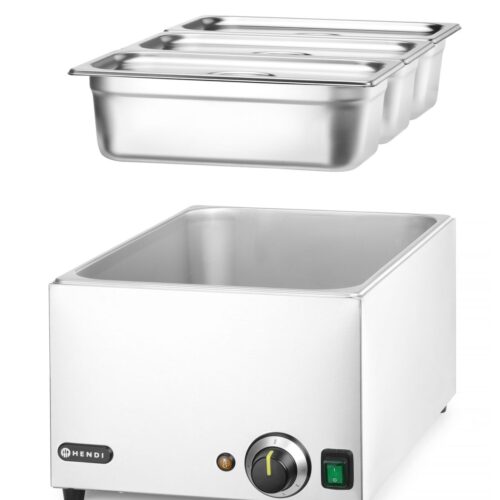 Rinkinys: marmitas HENDI RANGER + 3x GN 1/3 su dangčiu, HENDI, GN 1/1, 230V/1000W, 590x332x(H)242mm
