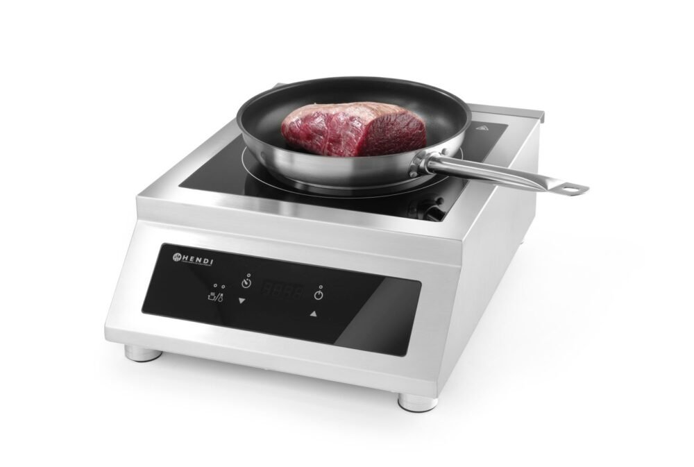 Indukcinė kaitlentė 5000 D, HENDI, Profi Line, 400V/5000W, 398x525x(H)175mm