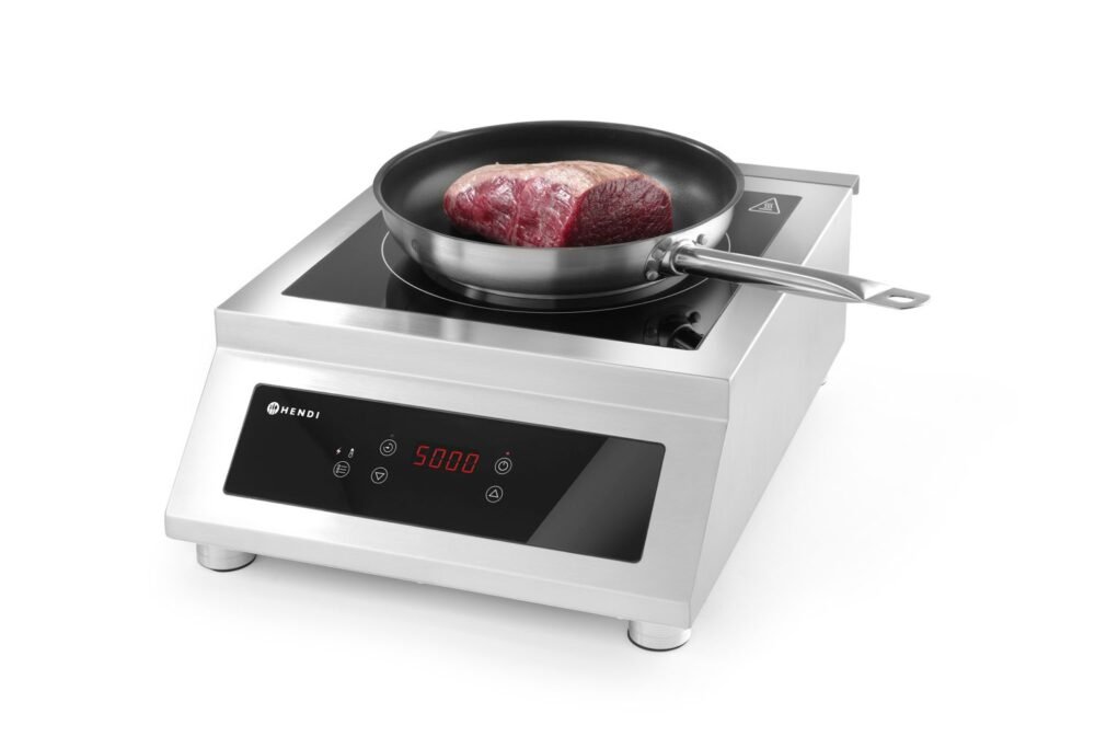 Indukcinė kaitlentė 5000 D, HENDI, Profi Line, 400V/5000W, 398x525x(H)175mm