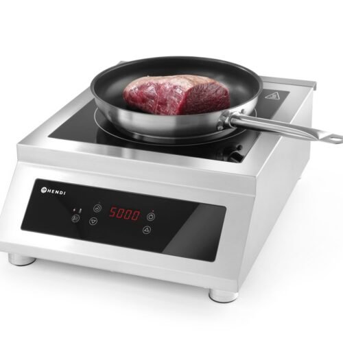 Indukcinė kaitlentė 5000 D, HENDI, Profi Line, 400V/5000W, 398x525x(H)175mm