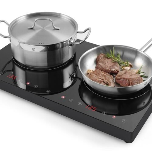 239414_food_2019 Dviguba indukcinė kaitlentė, HENDI, Kitchen Line, 230V/3500W, 608x405x(H)54mm