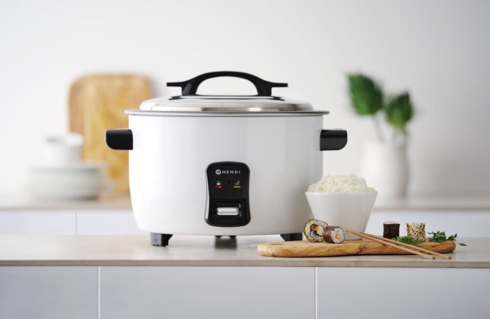 Ryžių ir kruopų virimo puodas 4,2 l, HENDI, Kitchen Line, 4,2L, 230V/1550W, 420x380x(H)240mm