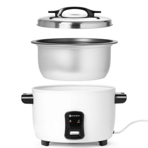 Ryžių ir kruopų virimo puodas 4,2 l, HENDI, Kitchen Line, 4,2L, 230V/1550W, 420x380x(H)240mm