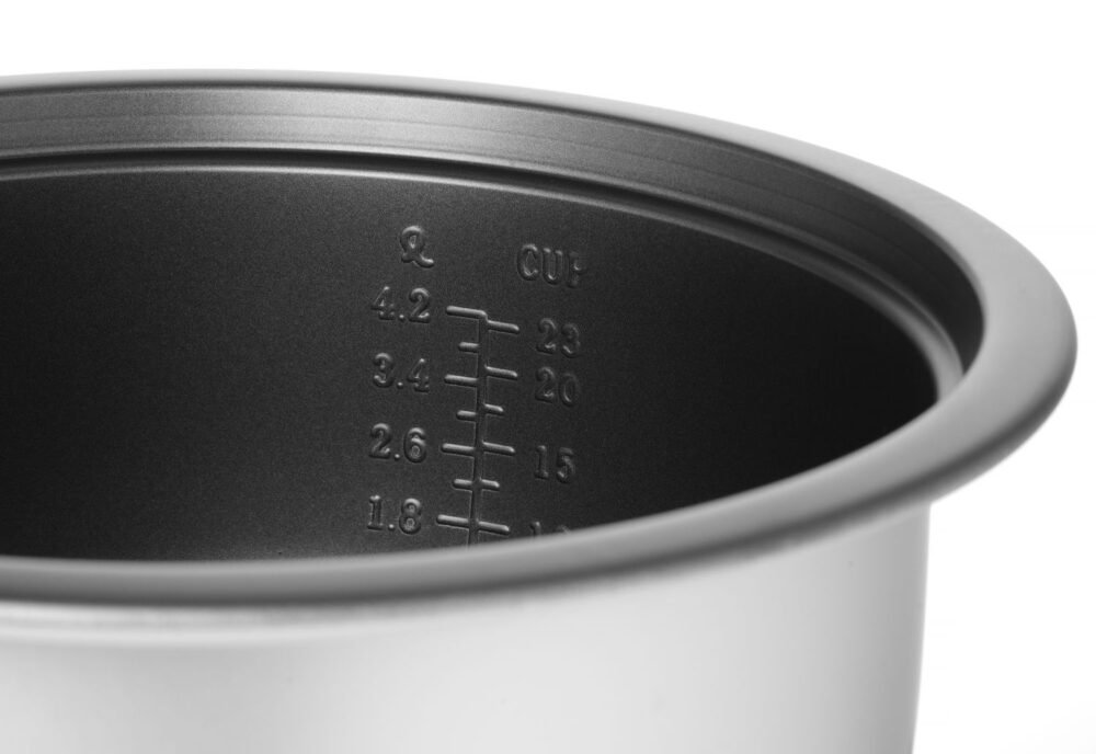 Ryžių ir kruopų virimo puodas 4,2 l, HENDI, Kitchen Line, 4,2L, 230V/1550W, 420x380x(H)240mm