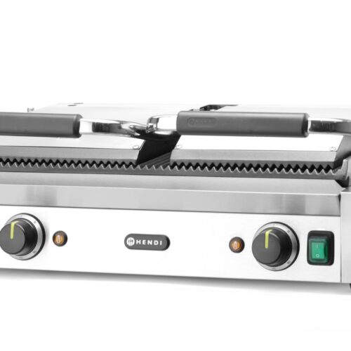 Dvigubas kontaktinis grilis Rifliuotas, HENDI, rifliuotas viršus ir apačia, 230V/3600W, 570x375x(H)216mm