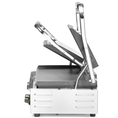 Dvigubas kontaktinis grilis, HENDI, rifliuotas viršus ir lygi apačia, 230V/3600W, 570x375x(H)216mm