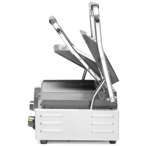 Dvigubas kontaktinis grilis, HENDI, 1/2 lygus, 1/2 rifliuotas, 230V/3600W, 570x375x(H)216mm