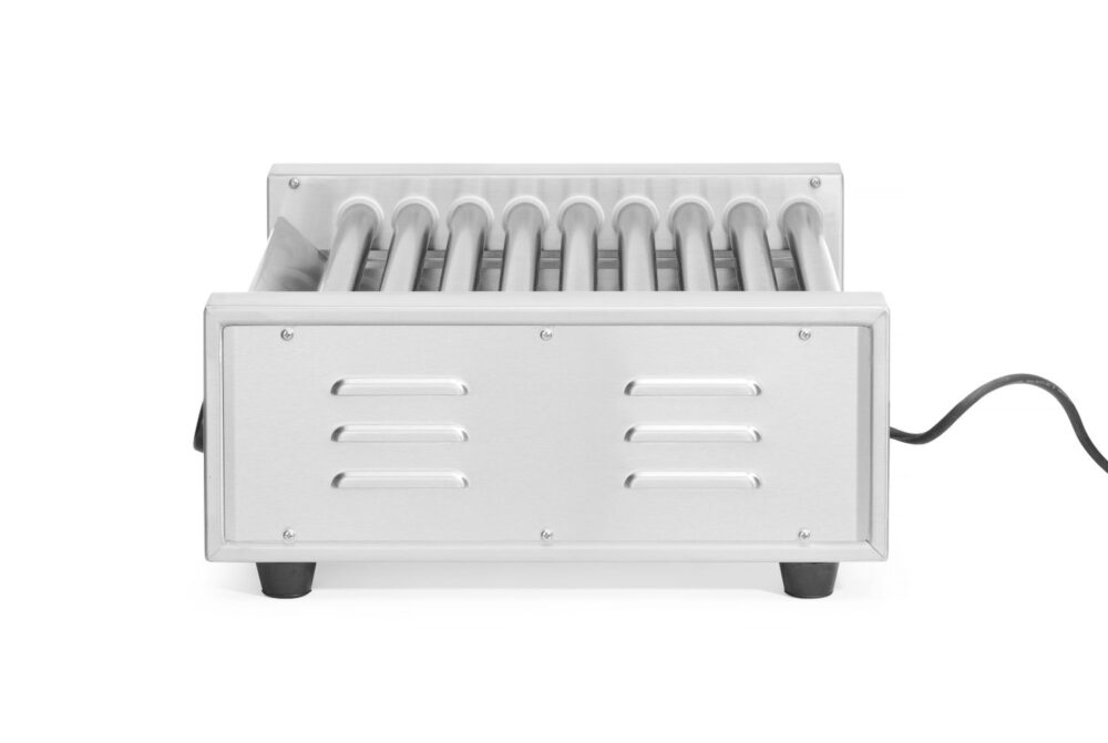 Vienos zonos ritininis dešrelių grilis, HENDI, 9 ritinėliai, 230V/940W, 520x425x(H)175mm