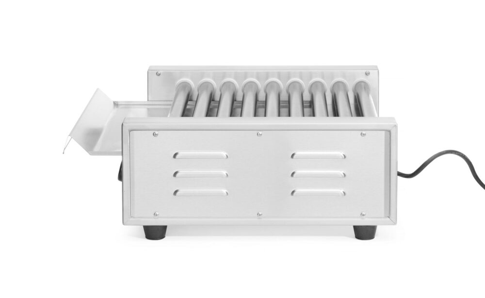 Vienos zonos ritininis dešrelių grilis, HENDI, 9 ritinėliai, 230V/940W, 520x425x(H)175mm
