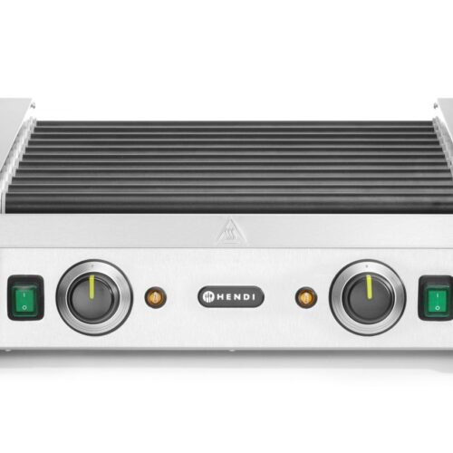 Dviejų zonų ritininis dešrelių grilis, HENDI, 11 ritinėlių, 230V/1180W, 530x525x(H)180mm