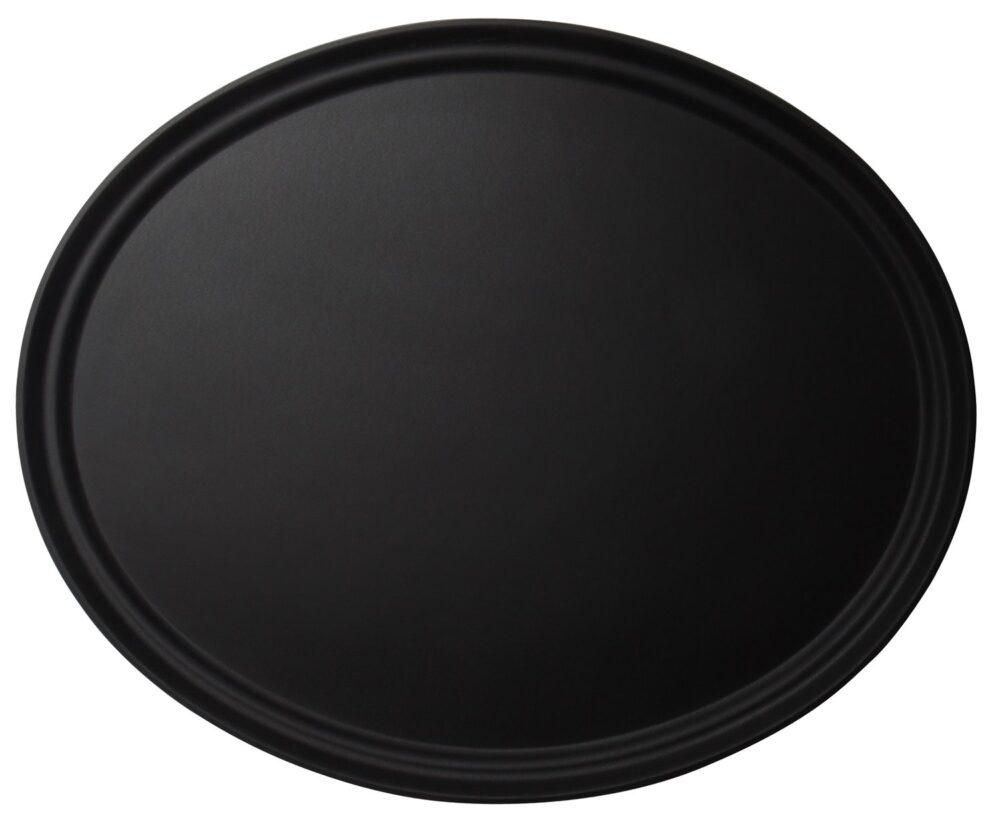 Serviravimo padėklas Camtread, ovalus, neslidus, Cambro, Juodas, 685x560x(H)32mm