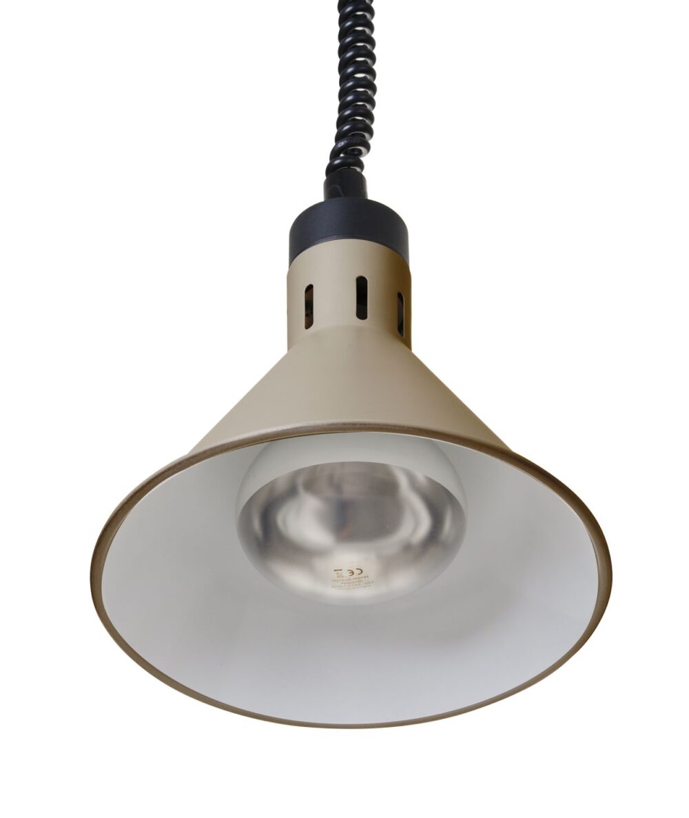 Aukštyn ir žemyn pakeliama šilumos lempa, kūginė, HENDI, Smėlio spalvos, 230V/250W, ⌀275x(H)250mm