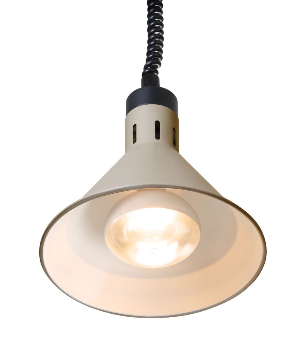 Aukštyn ir žemyn pakeliama šilumos lempa, kūginė, HENDI, Smėlio spalvos, 230V/250W, ⌀275x(H)250mm