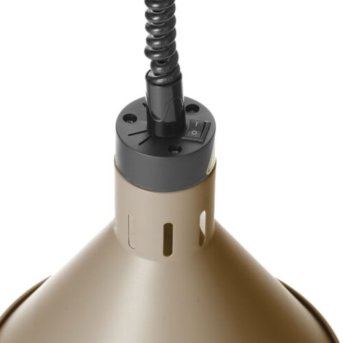 Aukštyn ir žemyn pakeliama šilumos lempa, kūginė, HENDI, Smėlio spalvos, 230V/250W, ⌀275x(H)250mm