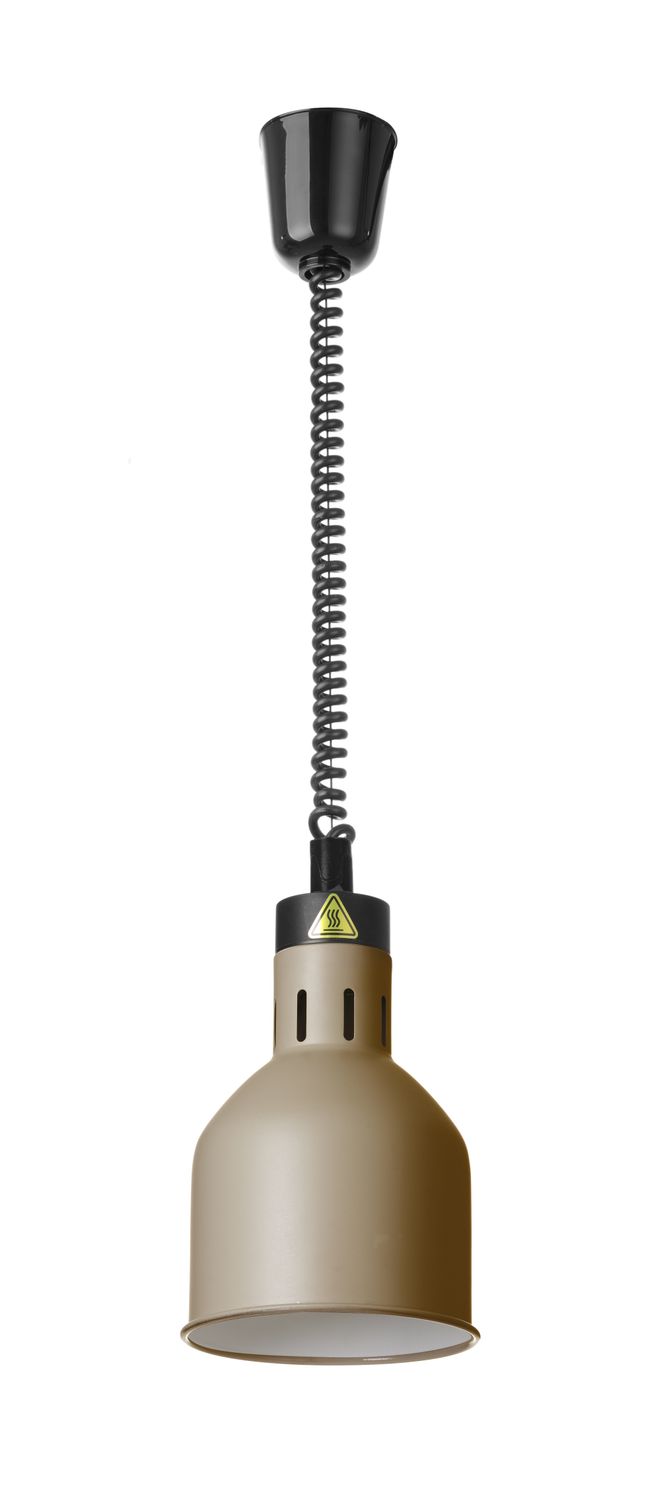 Cilindro formos reguliuojamo aukščio lempa patiekalams šildyti, HENDI, Smėlio spalvos, 230V/250W, ⌀175x(H)250mm
