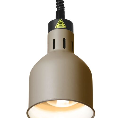 Cilindro formos reguliuojamo aukščio lempa patiekalams šildyti, HENDI, Smėlio spalvos, 230V/250W, ⌀175x(H)250mm
