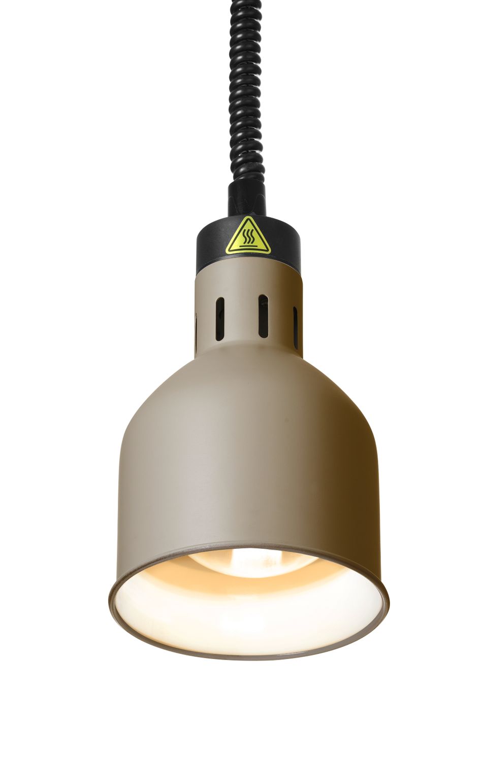 Cilindro formos reguliuojamo aukščio lempa patiekalams šildyti, HENDI, Smėlio spalvos, 230V/250W, ⌀175x(H)250mm