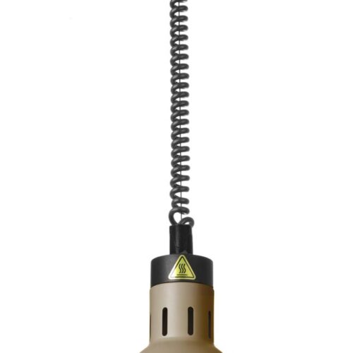 Cilindro formos reguliuojamo aukščio lempa patiekalams šildyti, HENDI, Smėlio spalvos, 230V/250W, ⌀175x(H)250mm