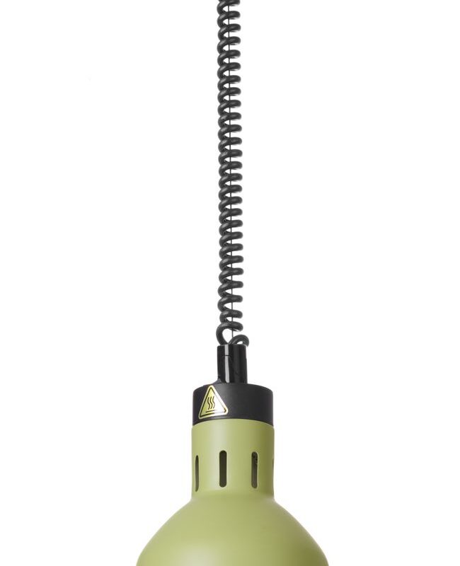 Cilindro formos reguliuojamo aukščio lempa patiekalams šildyti, HENDI, Žalia, 230V/250W, ⌀175x(H)250mm