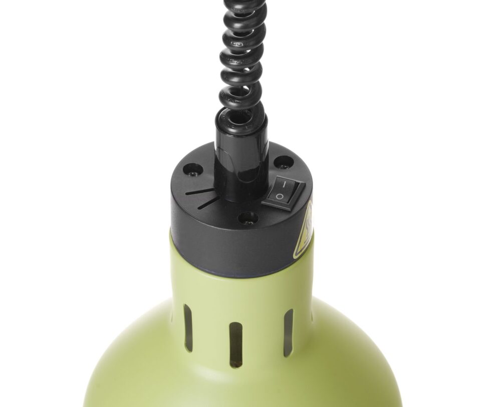 Cilindro formos reguliuojamo aukščio lempa patiekalams šildyti, HENDI, Žalia, 230V/250W, ⌀175x(H)250mm
