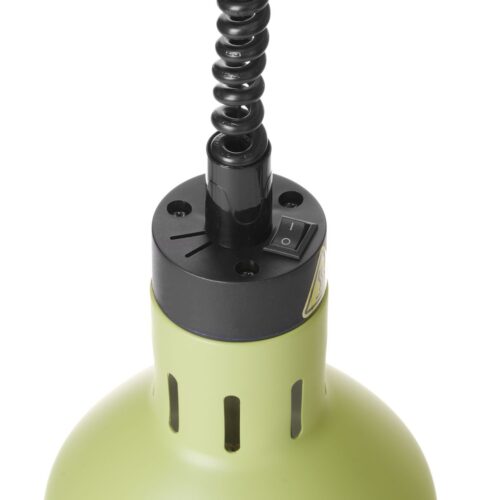 Cilindro formos reguliuojamo aukščio lempa patiekalams šildyti, HENDI, Žalia, 230V/250W, ⌀175x(H)250mm