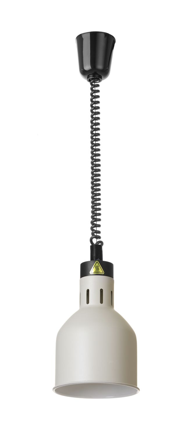 Cilindro formos reguliuojamo aukščio lempa patiekalams šildyti, HENDI, Balta, 230V/250W, ⌀175x(H)250mm