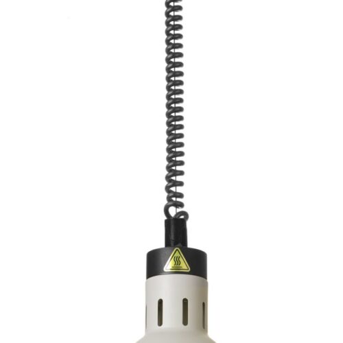 Cilindro formos reguliuojamo aukščio lempa patiekalams šildyti, HENDI, Balta, 230V/250W, ⌀175x(H)250mm