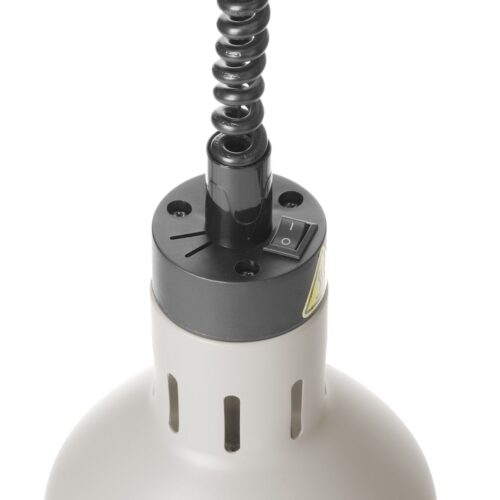 Cilindro formos reguliuojamo aukščio lempa patiekalams šildyti, HENDI, Balta, 230V/250W, ⌀175x(H)250mm