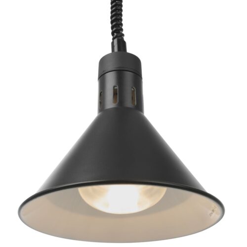 Aukštyn ir žemyn pakeliama šilumos lempa, kūginė, HENDI, Juodas, 230V/250W, ⌀275x(H)250mm