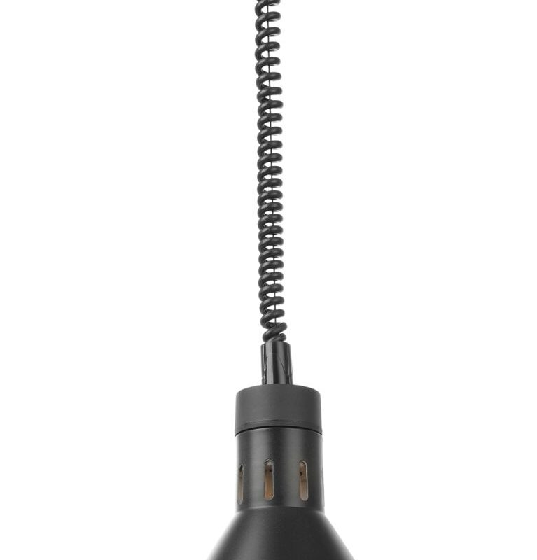 Aukštyn ir žemyn pakeliama šilumos lempa, kūginė, HENDI, Juodas, 230V/250W, ⌀275x(H)250mm