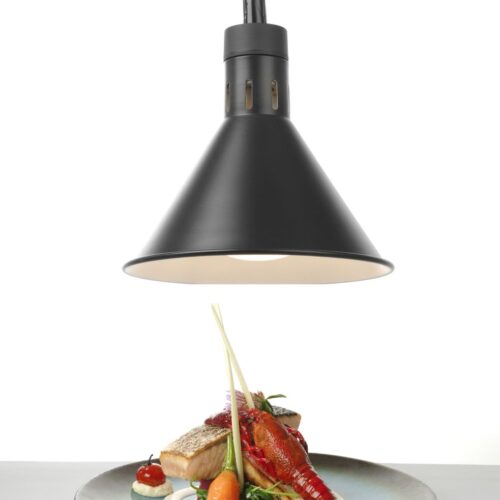 Aukštyn ir žemyn pakeliama šilumos lempa, kūginė, HENDI, Juodas, 230V/250W, ⌀275x(H)250mm