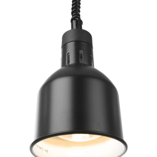 Cilindro formos reguliuojamo aukščio lempa patiekalams šildyti, HENDI, Juodas, 230V/250W, ⌀175x(H)250mm