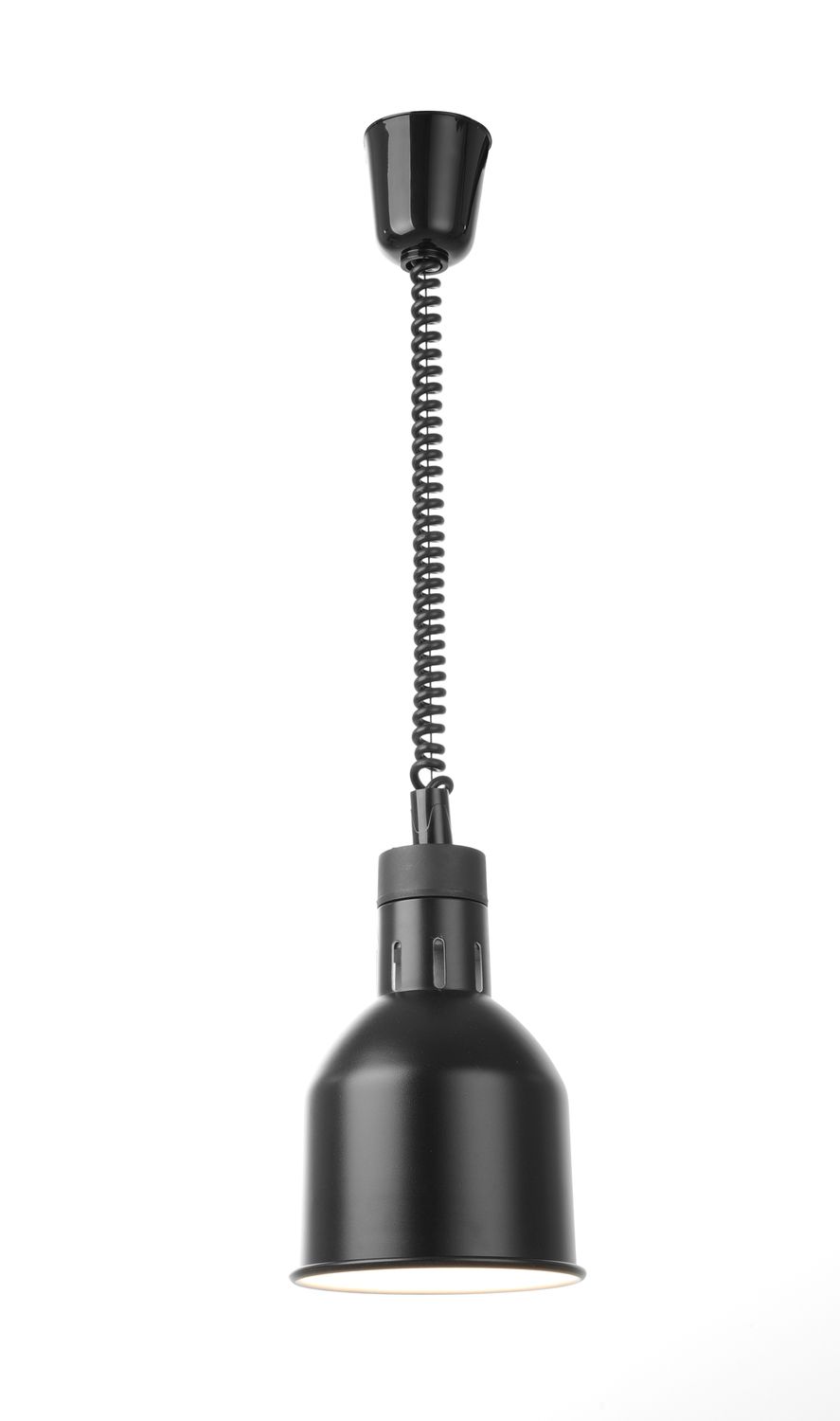 Cilindro formos reguliuojamo aukščio lempa patiekalams šildyti, HENDI, Juodas, 230V/250W, ⌀175x(H)250mm