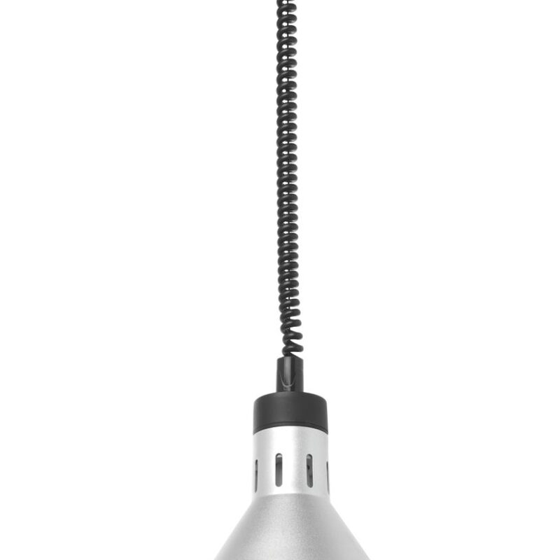 Aukštyn ir žemyn pakeliama šilumos lempa, kūginė, HENDI, Sidabro, 230V/250W, ⌀275x(H)250mm