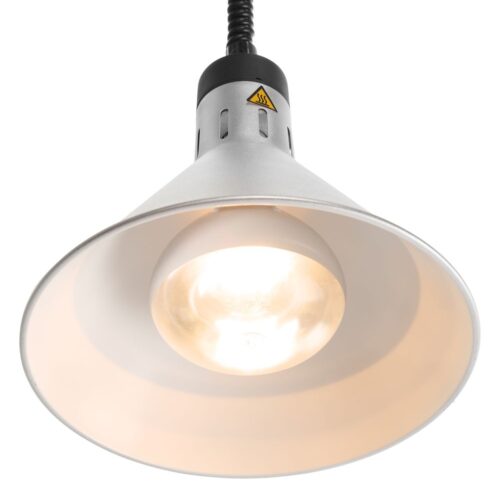 Aukštyn ir žemyn pakeliama šilumos lempa, kūginė, HENDI, Sidabro, 230V/250W, ⌀275x(H)250mm