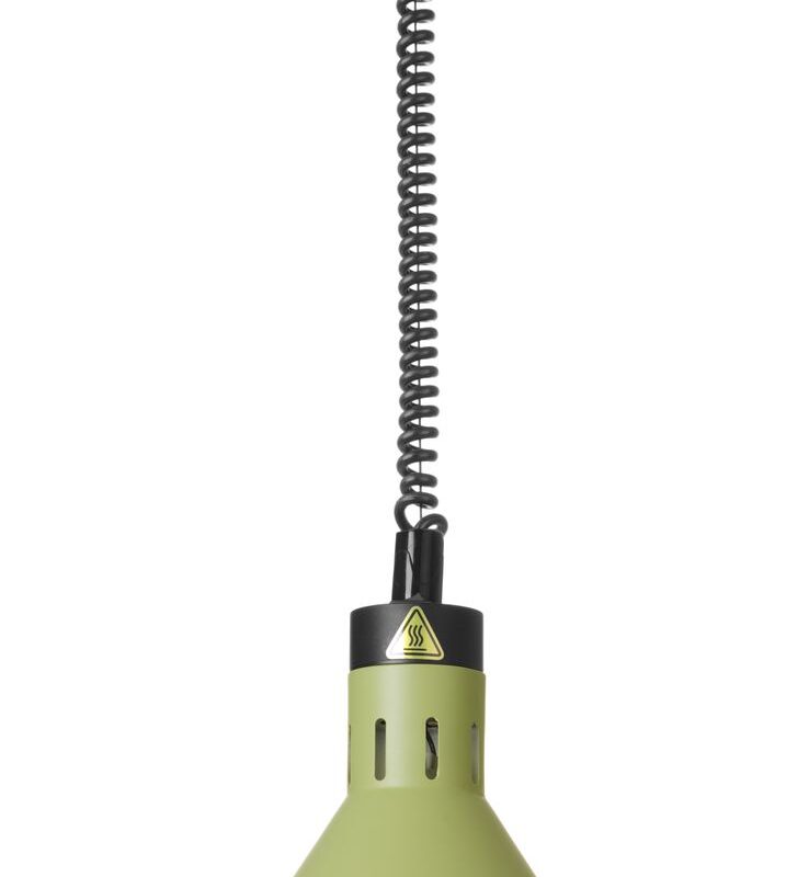 Aukštyn ir žemyn pakeliama šilumos lempa, kūginė, HENDI, Žalia, 230V/250W, ⌀275x(H)250mm