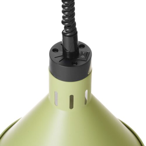 Aukštyn ir žemyn pakeliama šilumos lempa, kūginė, HENDI, Žalia, 230V/250W, ⌀275x(H)250mm