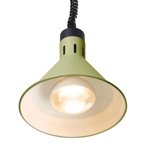 Aukštyn ir žemyn pakeliama šilumos lempa, kūginė, HENDI, Žalia, 230V/250W, ⌀275x(H)250mm