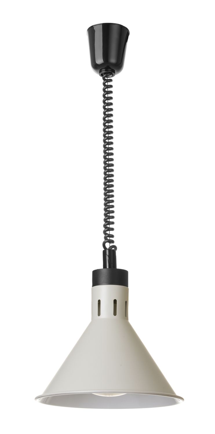 Aukštyn ir žemyn pakeliama šilumos lempa, kūginė, HENDI, Balta, 230V/250W, ⌀275x(H)250mm