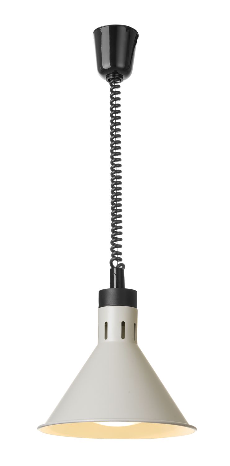 Aukštyn ir žemyn pakeliama šilumos lempa, kūginė, HENDI, Balta, 230V/250W, ⌀275x(H)250mm