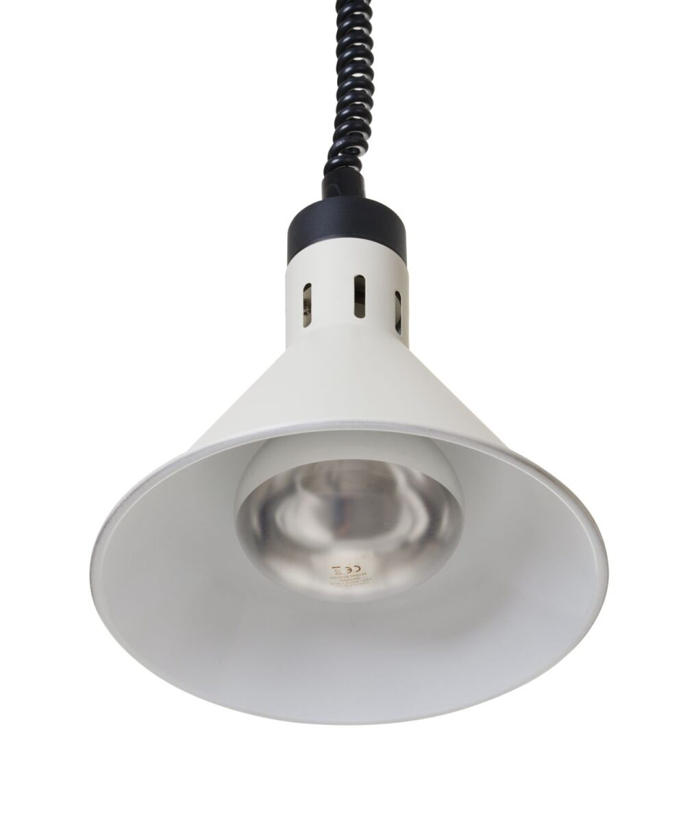 Aukštyn ir žemyn pakeliama šilumos lempa, kūginė, HENDI, Balta, 230V/250W, ⌀275x(H)250mm