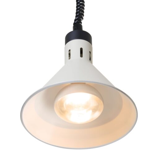 Aukštyn ir žemyn pakeliama šilumos lempa, kūginė, HENDI, Balta, 230V/250W, ⌀275x(H)250mm