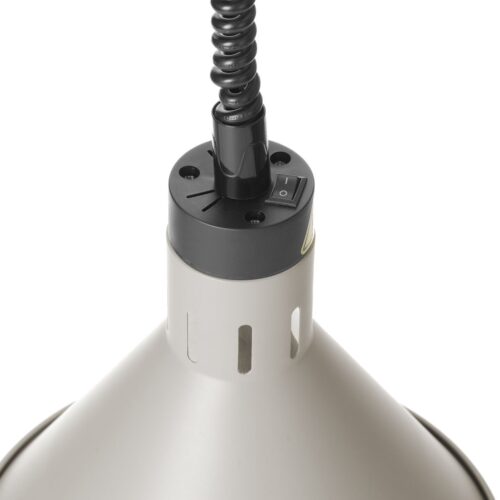 Aukštyn ir žemyn pakeliama šilumos lempa, kūginė, HENDI, Balta, 230V/250W, ⌀275x(H)250mm