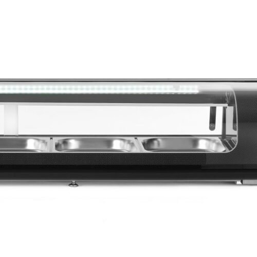 Suši vitrina, Arktic, Talpa: 5x GN 1/2 (H)40 mm (įskaitant indus)., Juodas, 220-240V/190W, 1800x420x(H)265mm